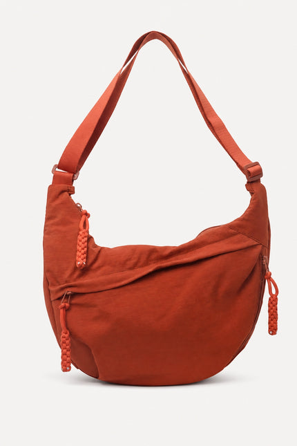 Grand sac banane femme en nylon multi-poches — variante 1 : Orange