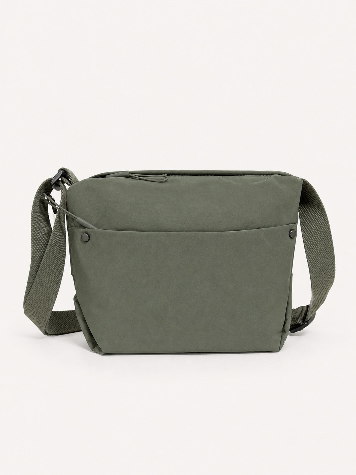 Grand sac banane femme en nylon avec poches zippées — variante 1 : Vert