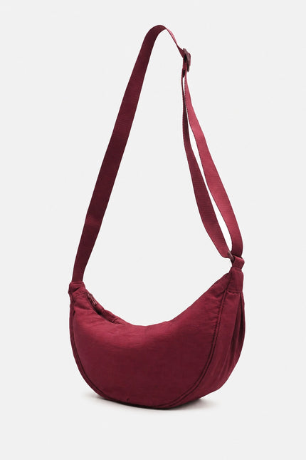 Sac banane bandoulière femme en nylon — variante 2 : Bordeau