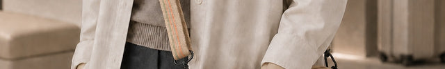 Sac banane de voyage femme en nylon multi-poches — porté sur mannequin avec une tenue