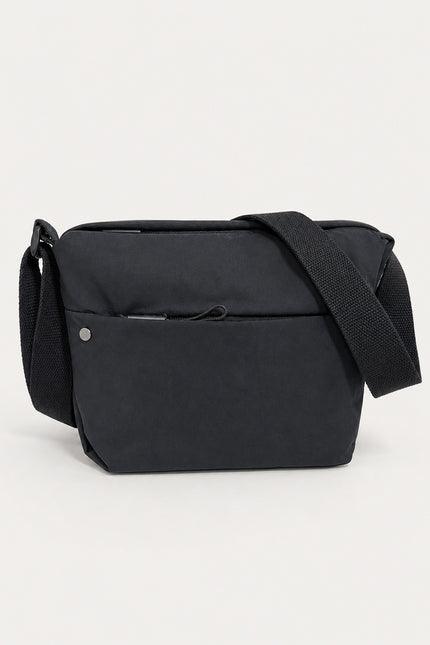 Grand sac banane femme en nylon avec poches zippées — variante 4 : Noir