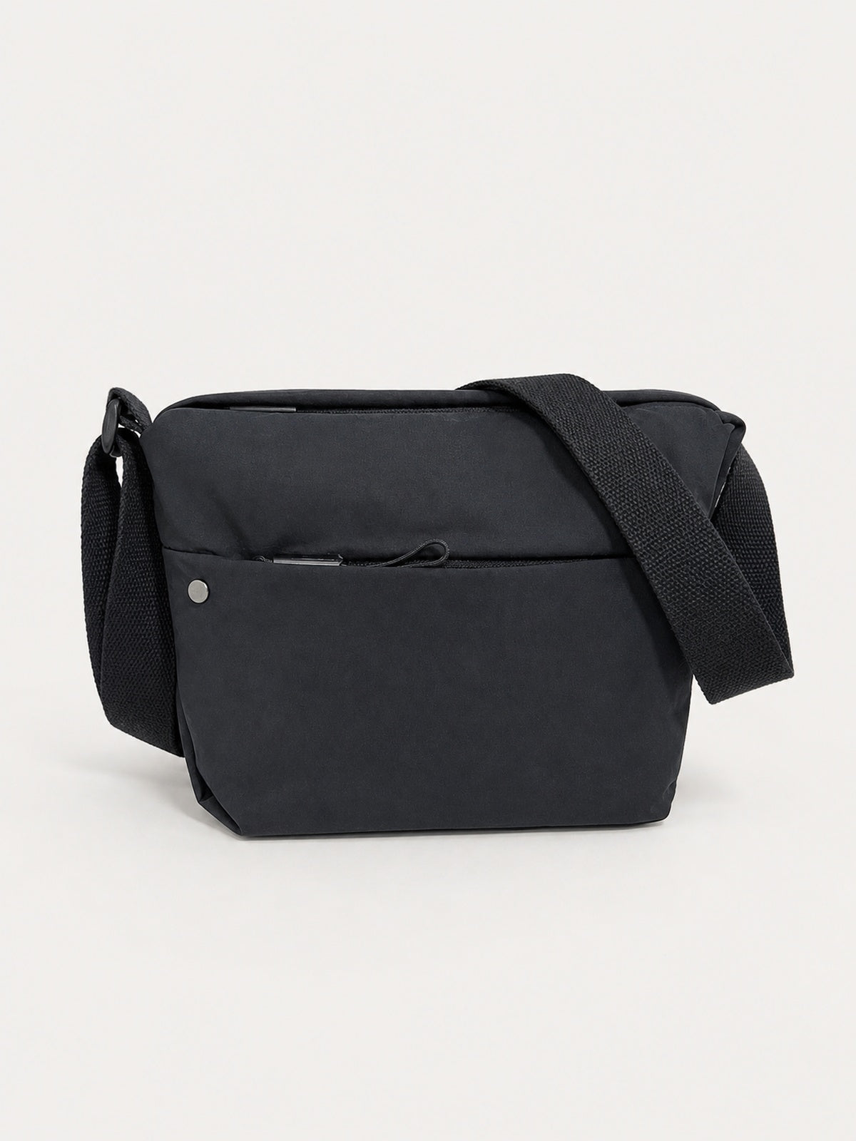Grand sac banane femme en nylon avec poches zippées — variante 4 : Noir