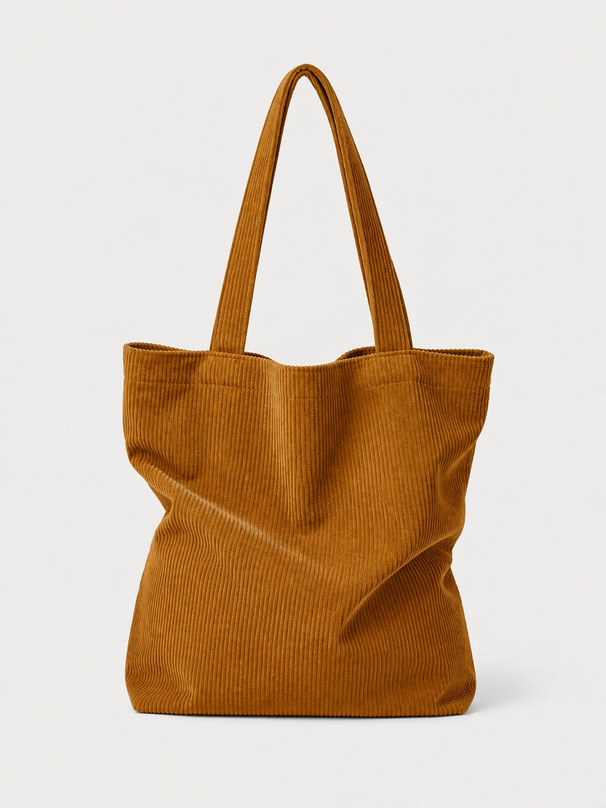 Tote bag femme en velours côtelé — variante 5 : Marron