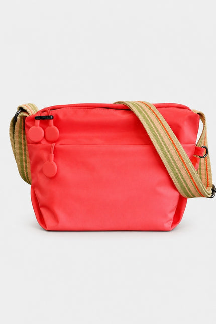 Sac banane de voyage femme en nylon multi-poches — variante 5 : Rouge
