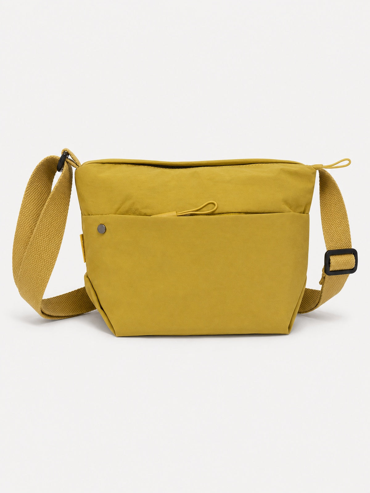 Grand sac banane femme en nylon avec poches zippées — variante 6 : Moutarde