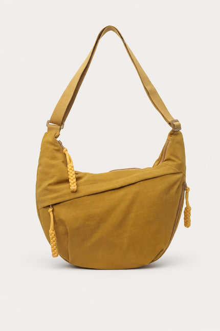 Grand sac banane femme en nylon multi-poches — variante 7 : Jaune