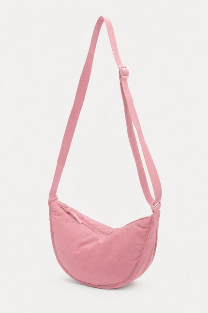 Sac banane bandoulière femme en nylon — variante 7 : Rose