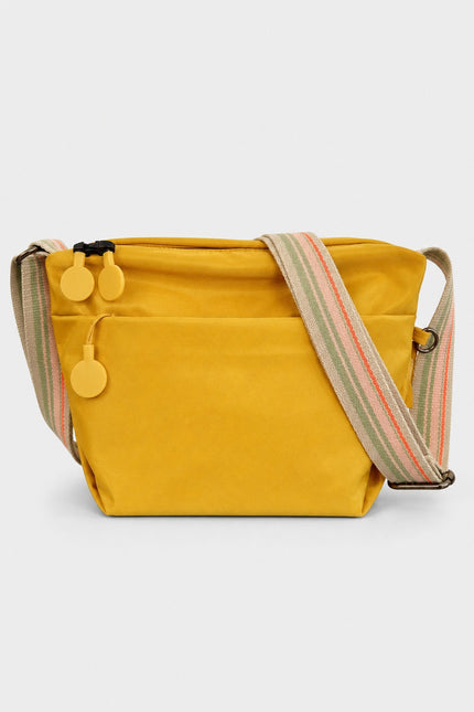 Sac banane de voyage femme en nylon multi-poches — variante 9 : Jaune moutarde foncé