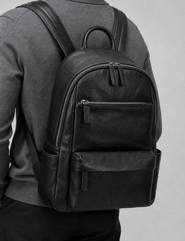 Sac à dos cuir de qualité homme business élégant - lifestyle porté - Aurean Paris