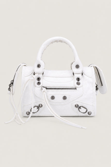 Sac à main femme en polyuréthane avec bandoulière — variante 20 : Blanc / 24x8x15cm