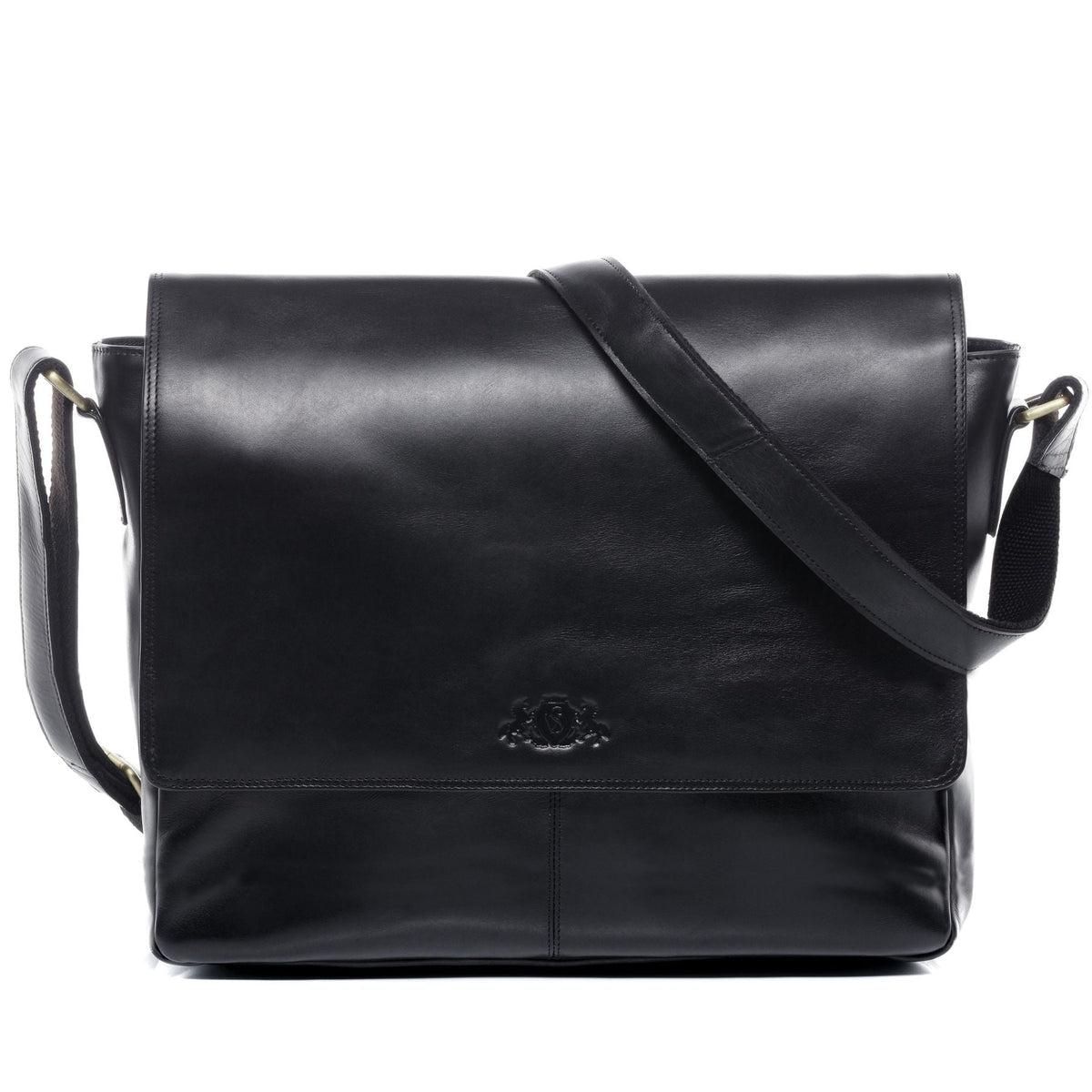 SID & VAIN Laptoptasche Leder Messenger Bag Leder XL SPENCER  29269