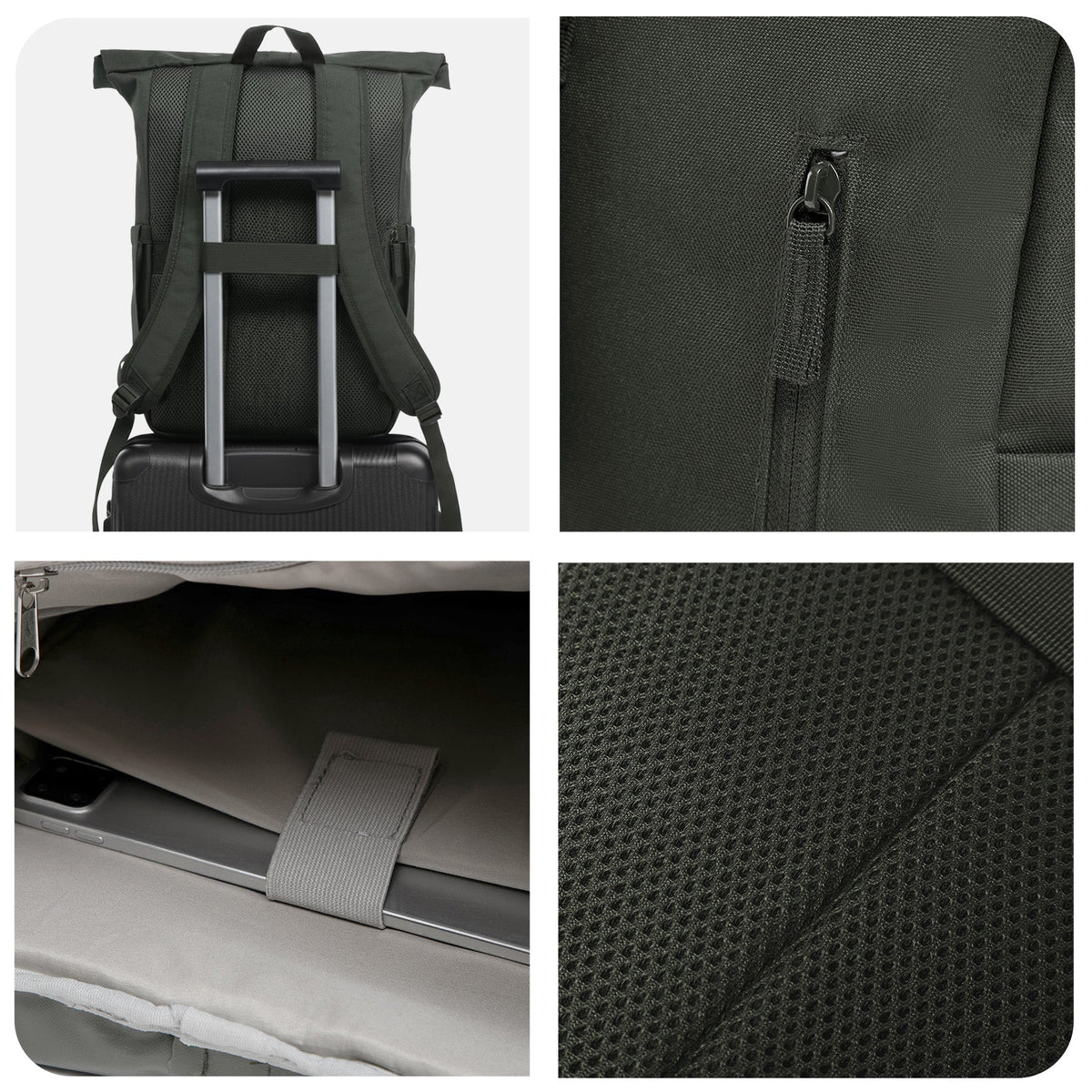 Rolltop Rucksack gross - Backpack SONS OF ALOHA Laptop-Fach Schuh-Fach