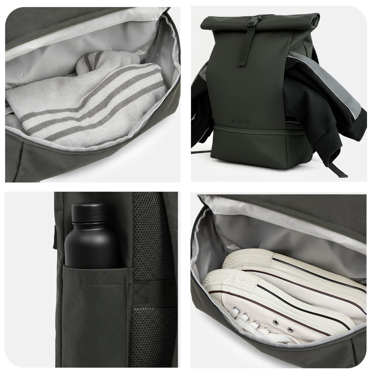 Rolltop Rucksack gross - Backpack SONS OF ALOHA Laptop-Fach Schuh-Fach