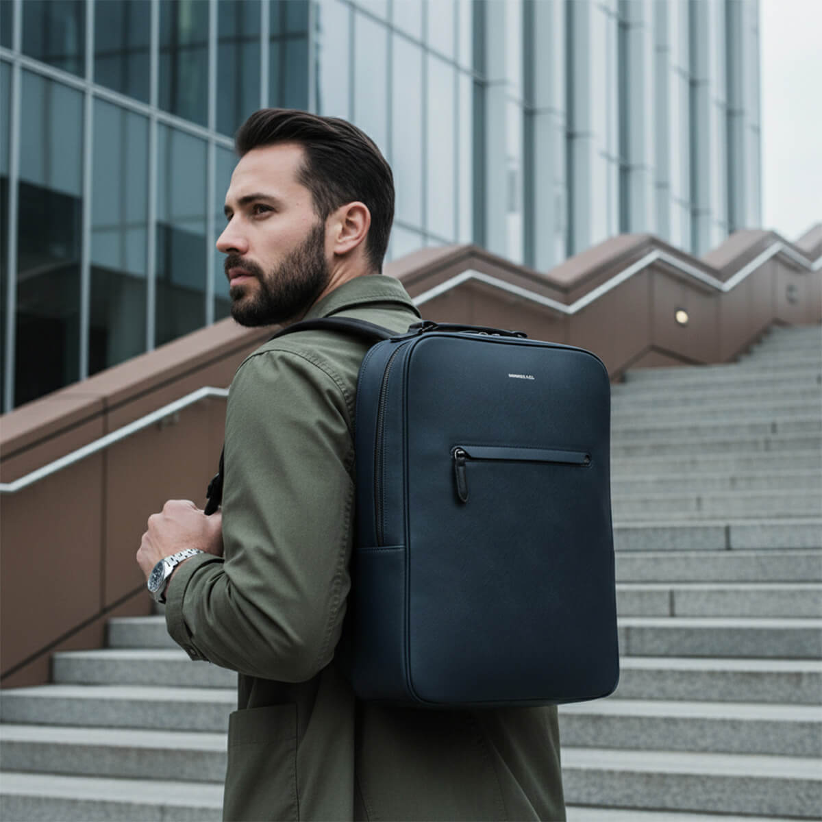 Aurean Paris - Earthen Recycled Leather Backpack