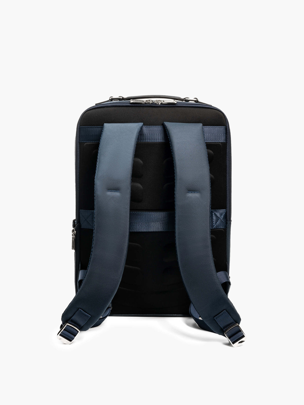 Aurean Paris - Explorer Light Backpack Back view of Explorer Light Backpack showing breathable mesh and trolley sleeve.
