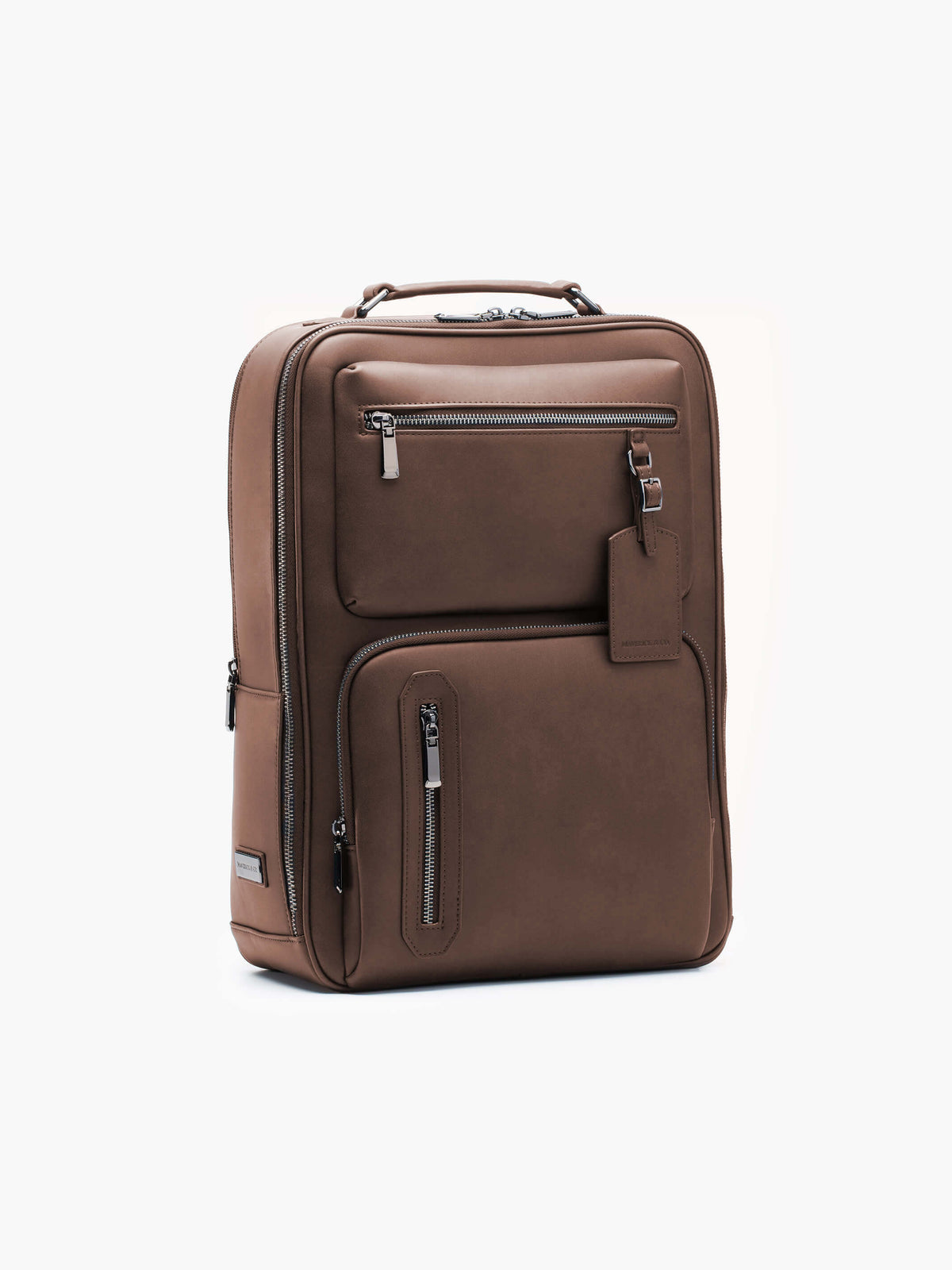 Aurean Paris - Explorer Light Backpack Plus Explorer Light Backpack Plus in brown featuring structured executive design designed for tech professionals.