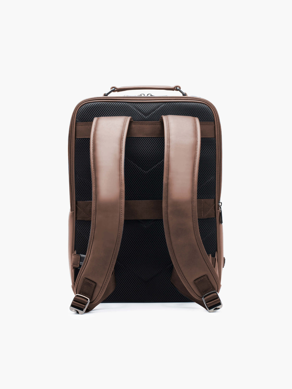Aurean Paris - Explorer Light Backpack Plus Back view of Explorer Light Backpack Plus showing breathable mesh back panel and trolley sleeve.