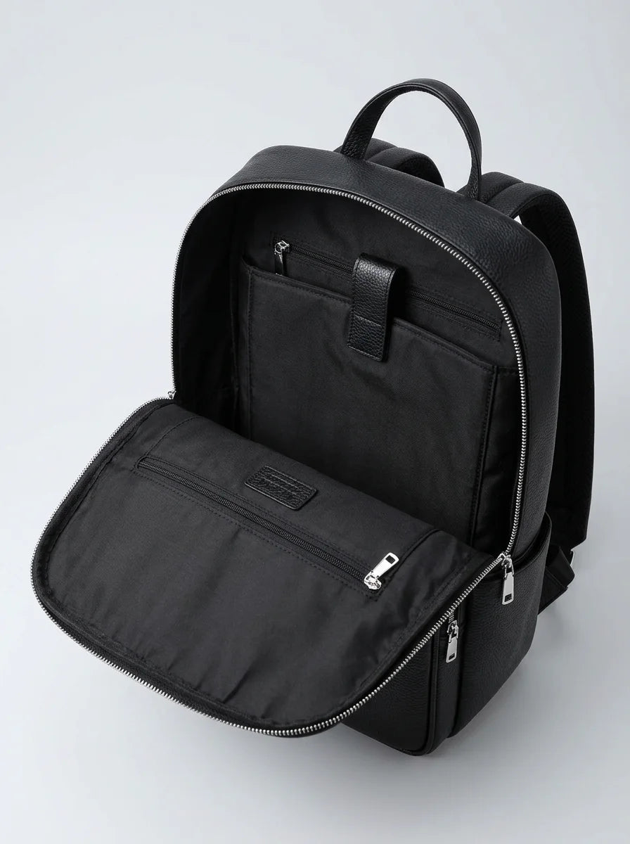 Sac à dos cuir bureau professionnel élégant - Vue 5 - Sac
