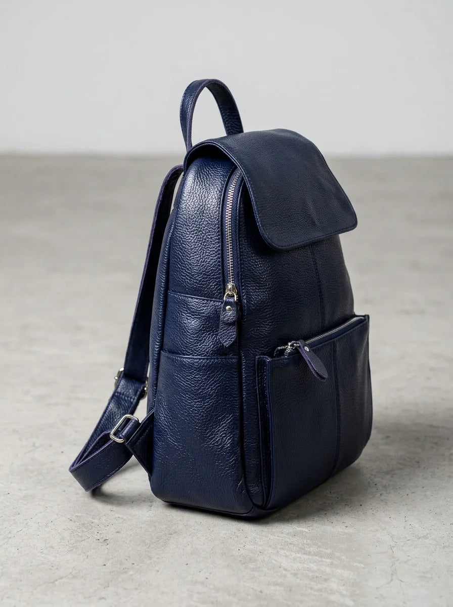 Sac à dos cuir compact femme élégant - Vue 2 - Sac