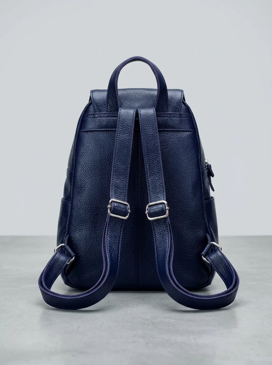Sac à dos cuir compact femme élégant - Vue 3 - Sac