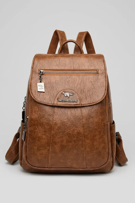Sac à dos cuir femme élégant compact quotidien - Vue 1 - Sac