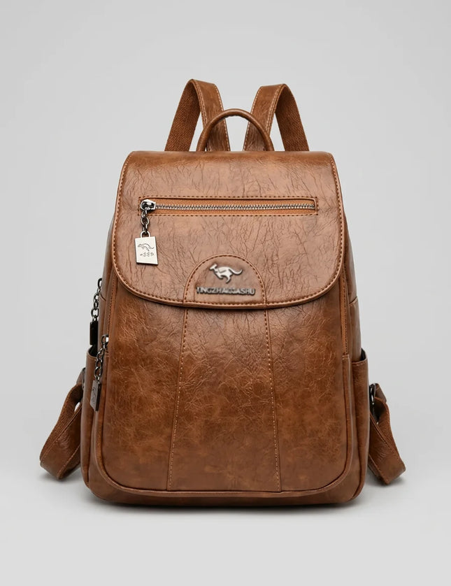 Sac à dos cuir femme élégant compact quotidien - Vue 1 - Sac