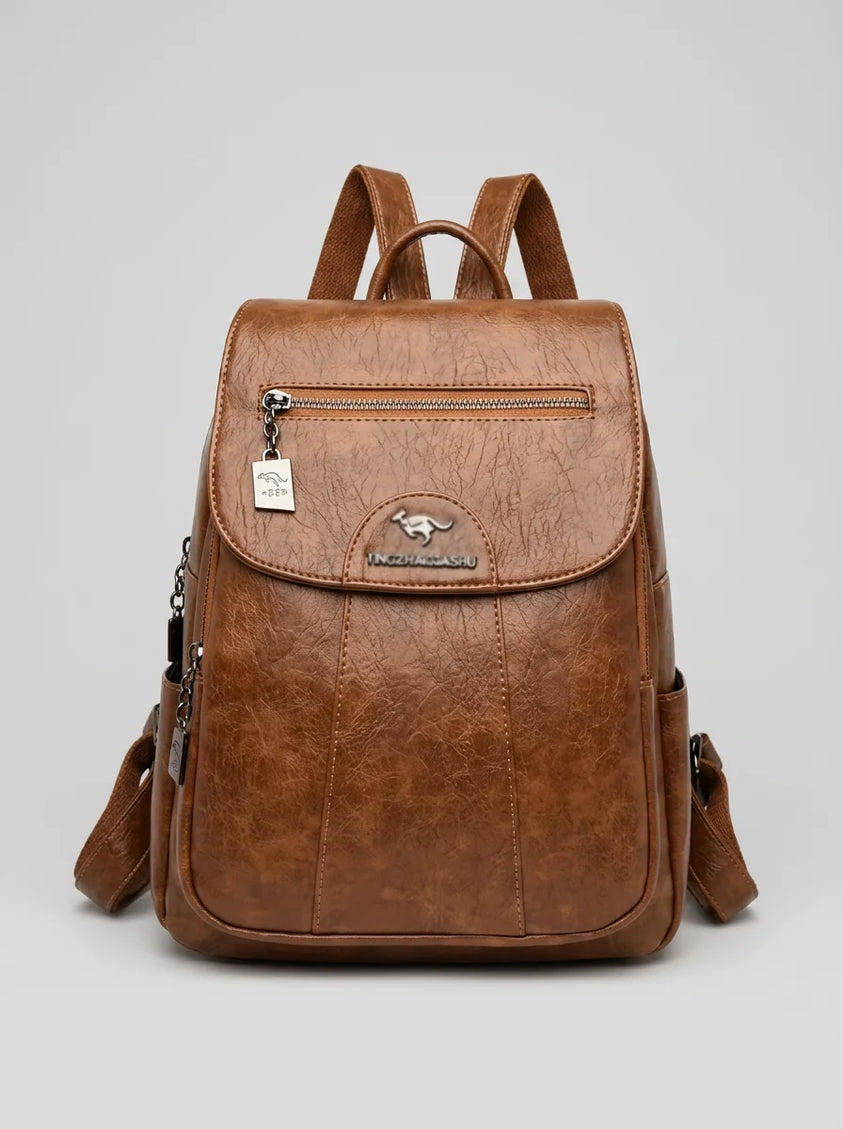 Sac à dos cuir femme élégant compact quotidien - Vue 1 - Sac