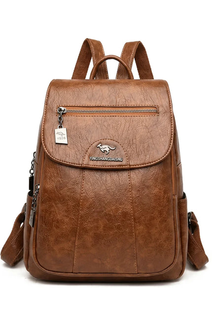Sac à dos cuir femme élégant compact quotidien - Vue 1 - Sac