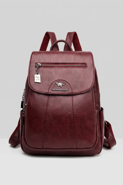 Sac à dos cuir femme élégant compact quotidien - Vue 2 - Sac