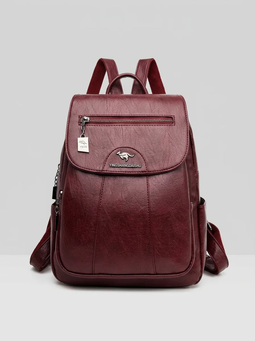 Sac à dos cuir femme élégant compact quotidien - Vue 2 - Sac