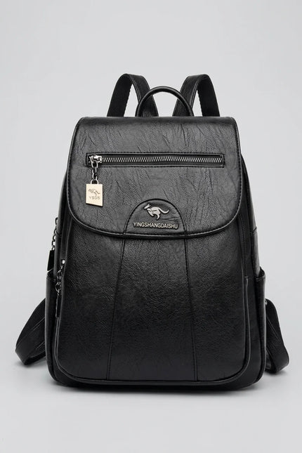 Sac à dos cuir femme élégant compact quotidien - Vue 3 - Sac