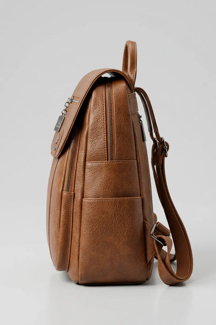 Sac à dos cuir femme élégant compact quotidien - Vue 3 - Sac