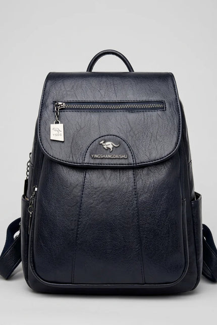 Sac à dos cuir femme élégant compact quotidien - Vue 4 - Sac