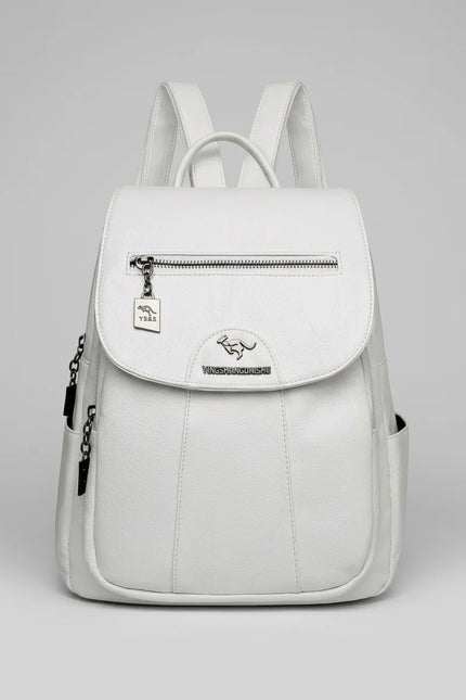 Sac à dos cuir femme élégant compact quotidien - Vue 5 - Sac