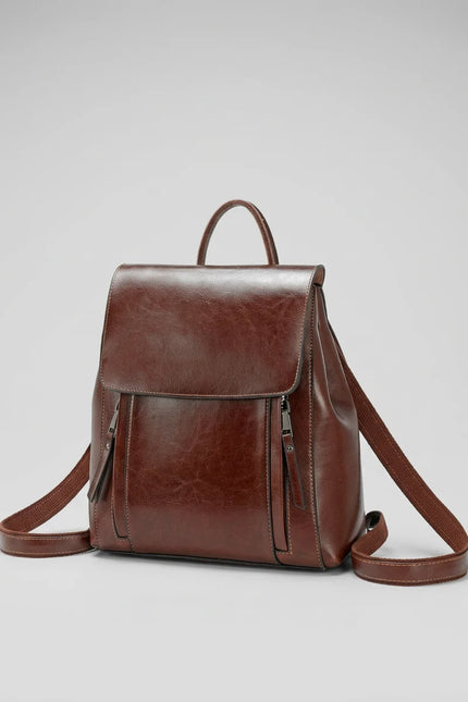 Sac à dos cuir femme élégant grande capacité - Vue 1 - Sac