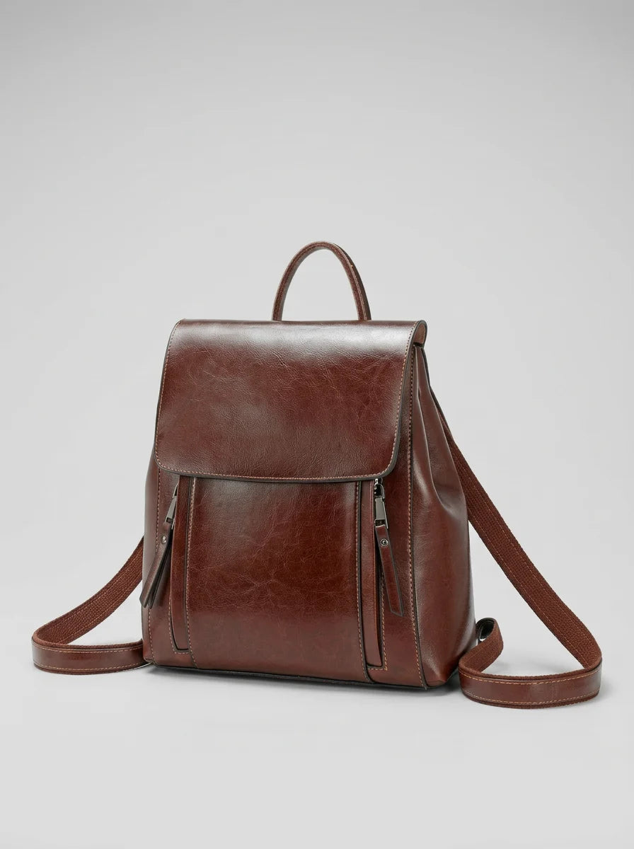 Sac à dos cuir femme élégant grande capacité - Vue 1 - Sac