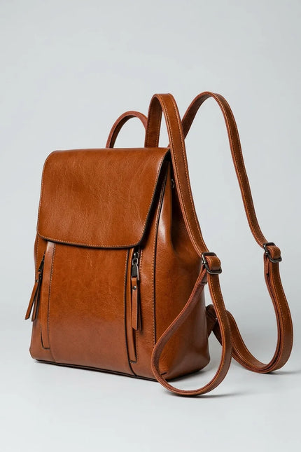 Sac à dos cuir femme élégant grande capacité - Vue 2 - Sac