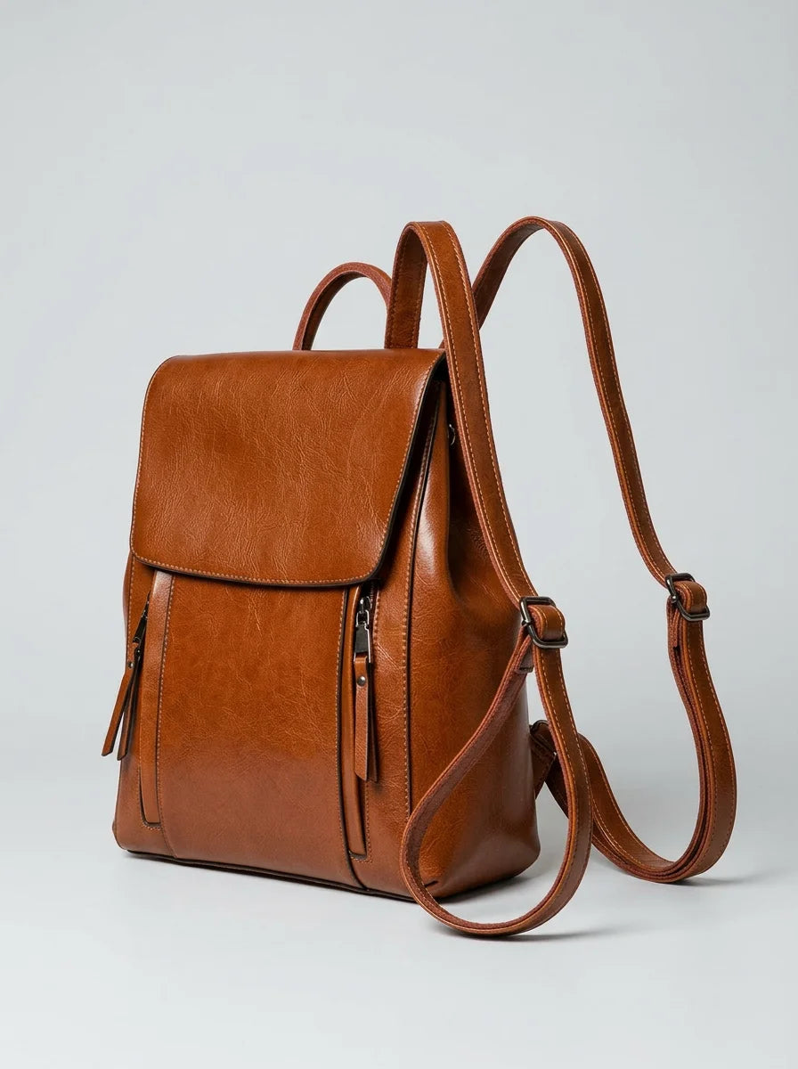 Sac à dos cuir femme élégant grande capacité - Vue 2 - Sac