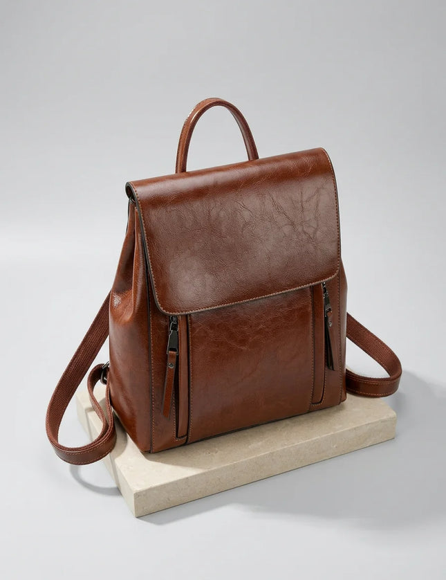 Sac à dos cuir femme élégant grande capacité - Vue 5 - Sac