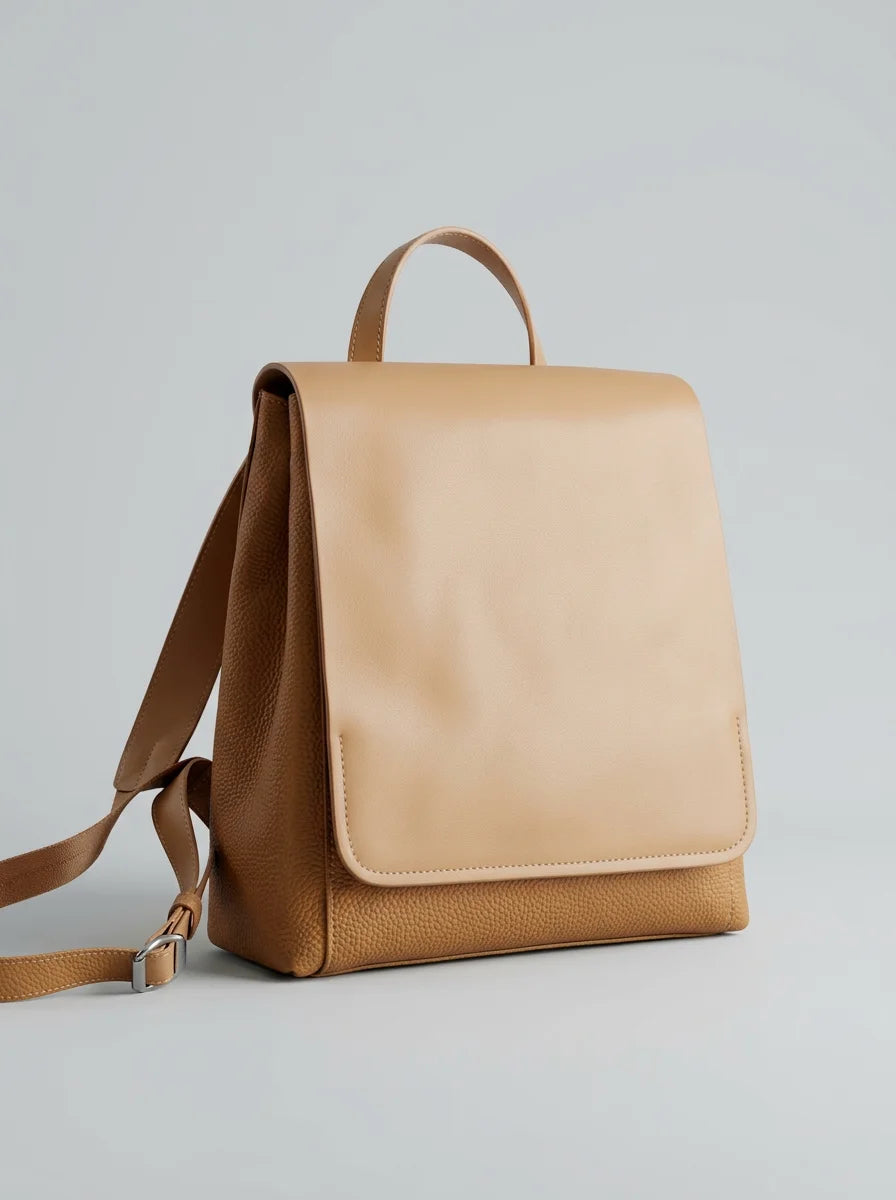 Sac à dos cuir femme élégant quotidien - Vue 3 - Sac