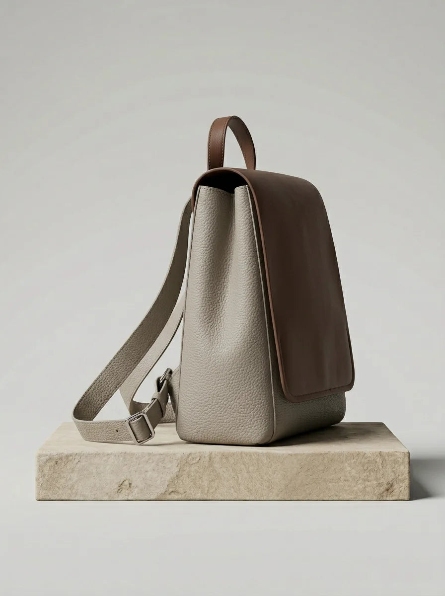 Sac à dos cuir femme élégant quotidien - Vue 3 - Sac