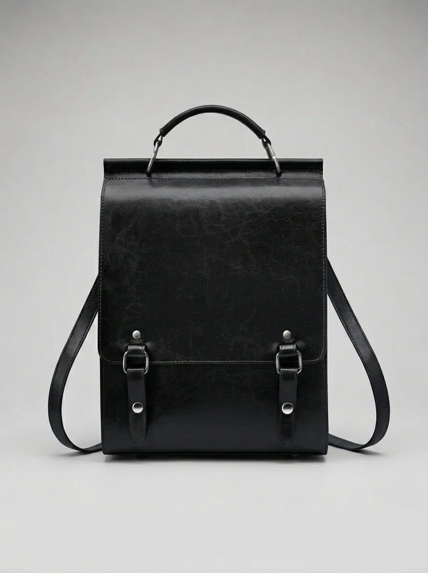 Sac à dos cuir femme grande capacité chic - Vue 2 - Sac