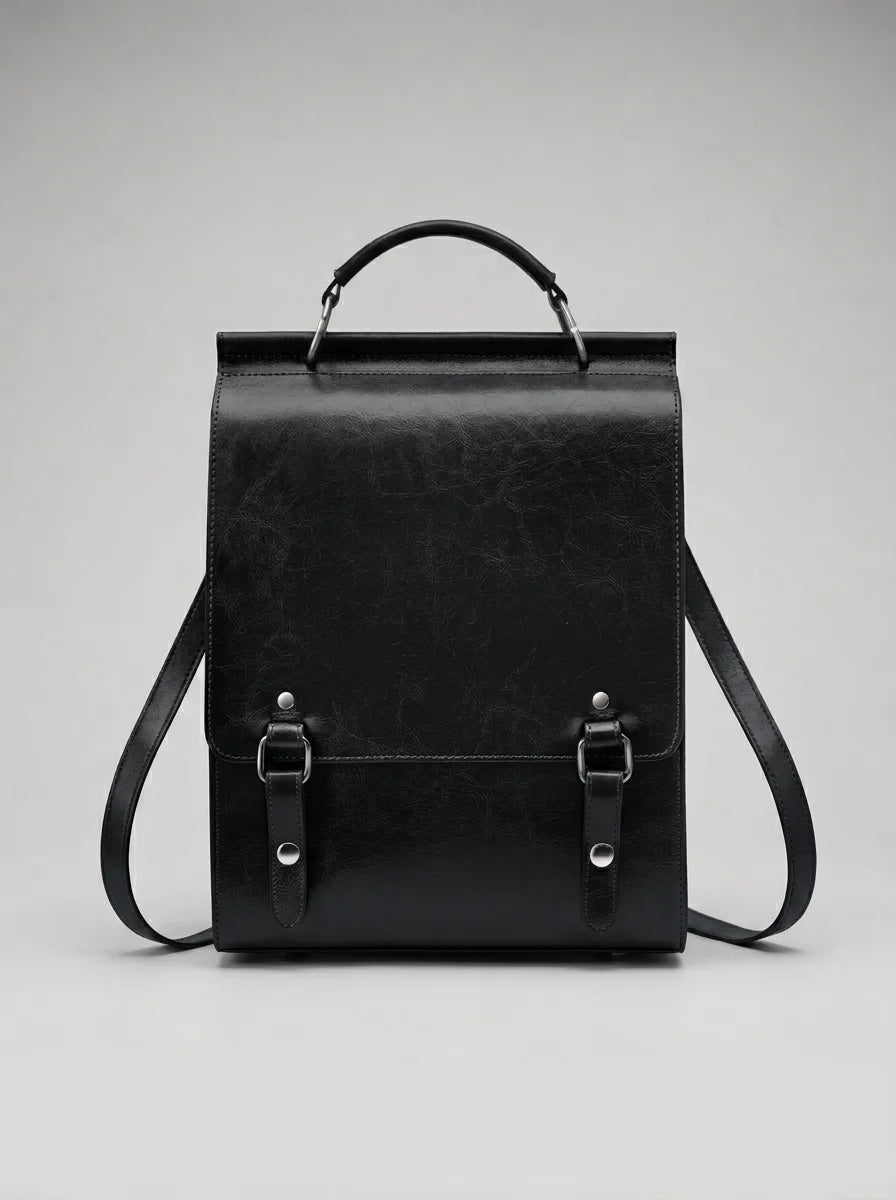 Sac à dos cuir femme grande capacité chic - Vue 2 - Sac