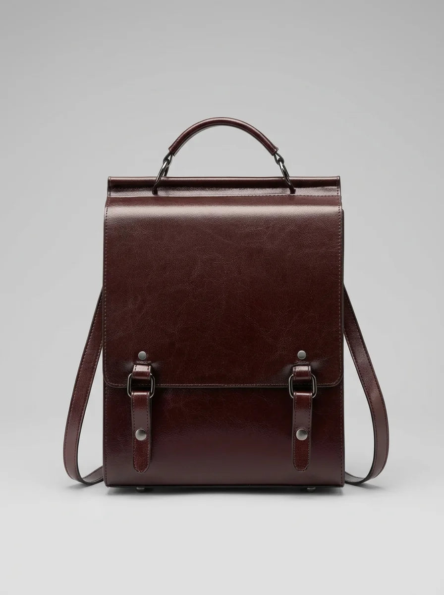 Sac à dos cuir femme grande capacité chic - Vue 3 - Sac