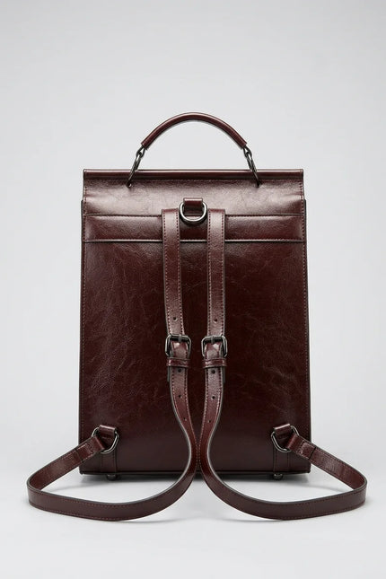 Sac à dos cuir femme grande capacité chic - Vue 3 - Sac