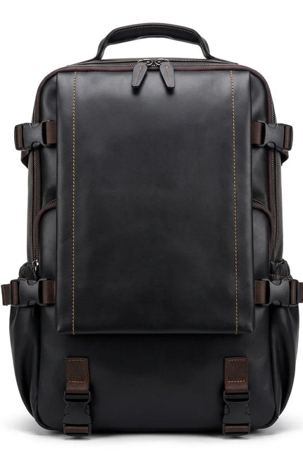 Sac à dos cuir grande capacité vintage homme - Vue 1 - Sac