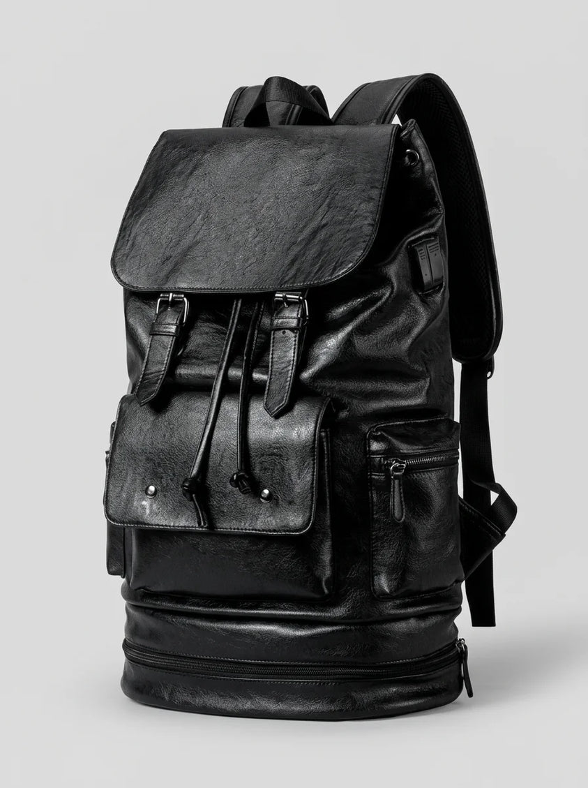 Sac à dos cuir grande capacité voyage homme - Vue 1 - Sac