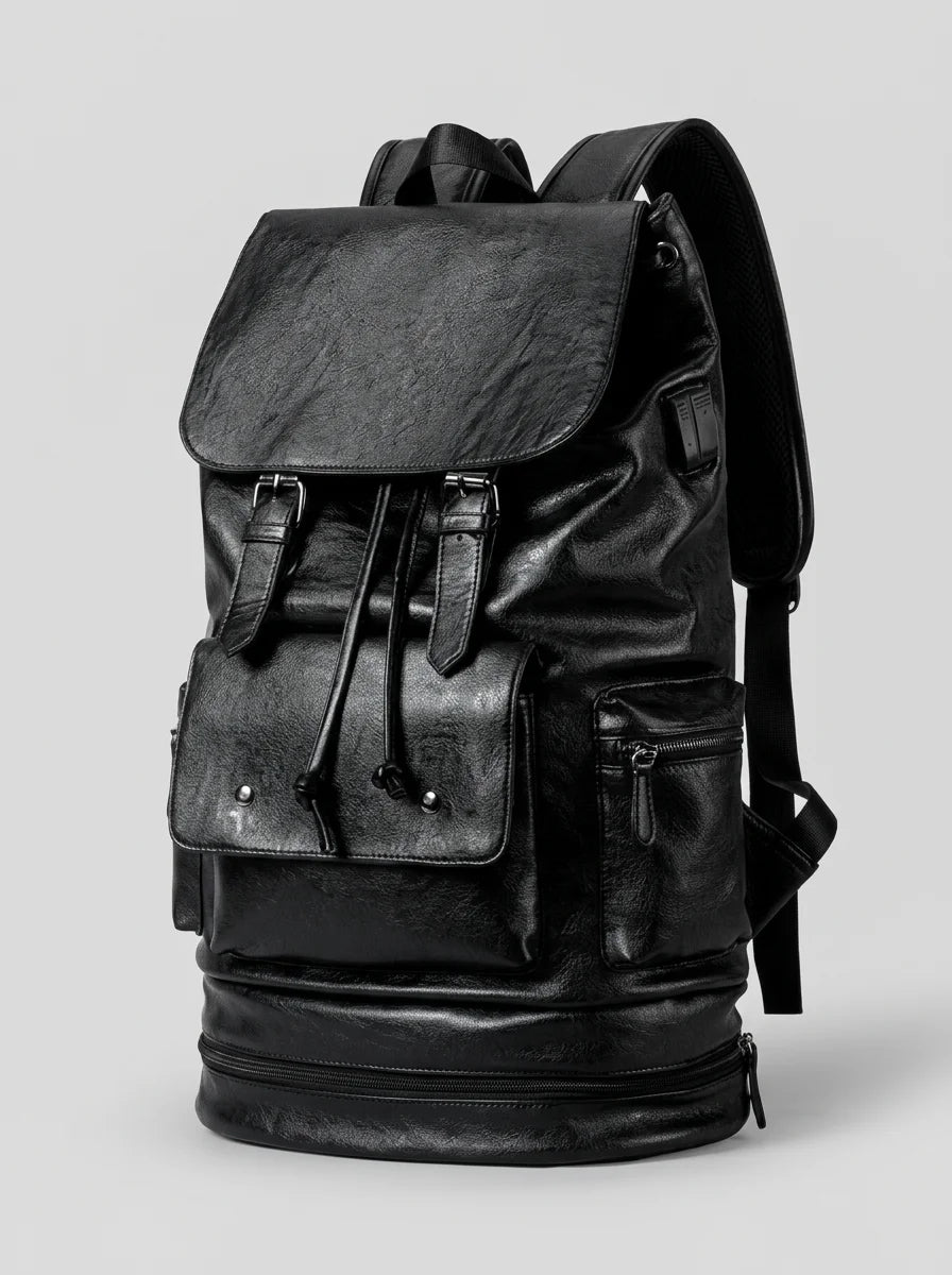 Sac à dos cuir grande capacité voyage homme - Vue 1 - Sac