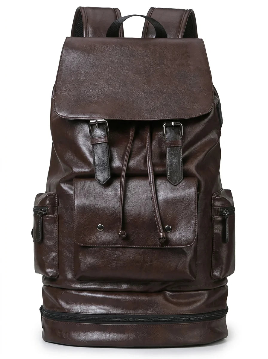 Sac à dos cuir grande capacité voyage homme - Vue 1 - Sac