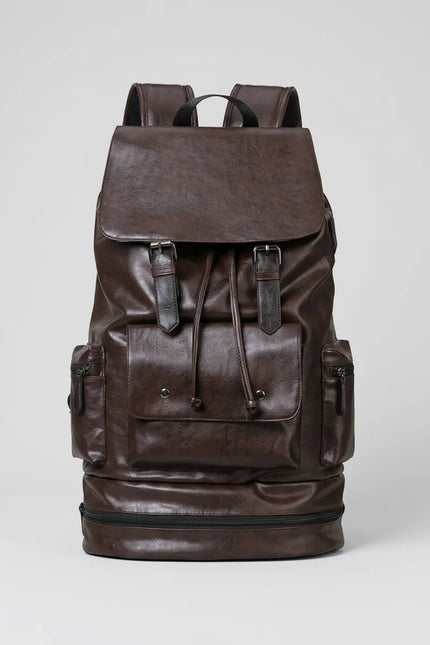 Sac à dos cuir grande capacité voyage homme - Vue 2 - Sac